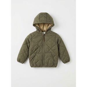 NWT Starting Out Toddler Olive Green Quilted Puffer Jacket Coat 24M